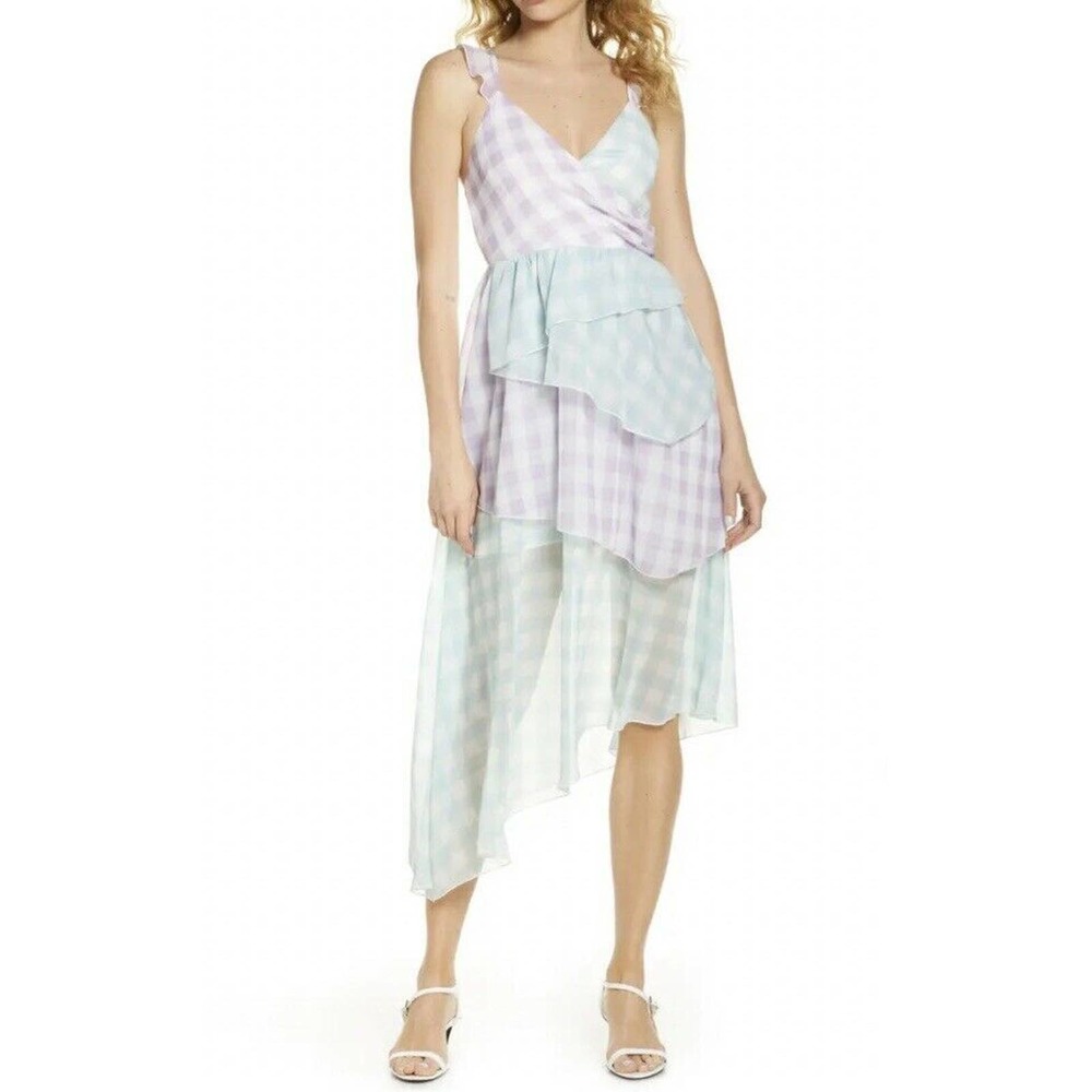 Bellevue The Label Alessia Gingham Layered Dress